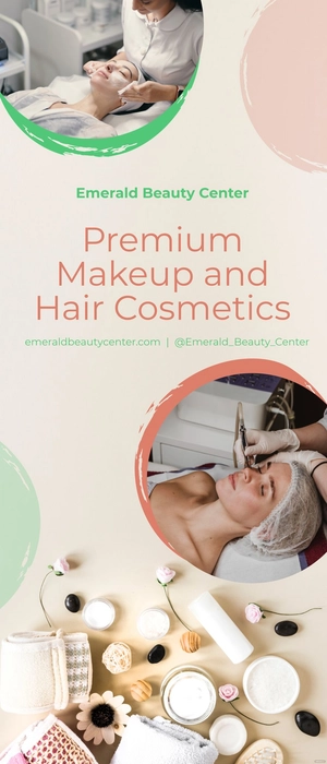Sample Beauty Center Roll Up Banner Template