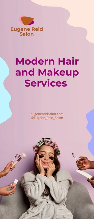 Modern Salon Roll Up Banner Template