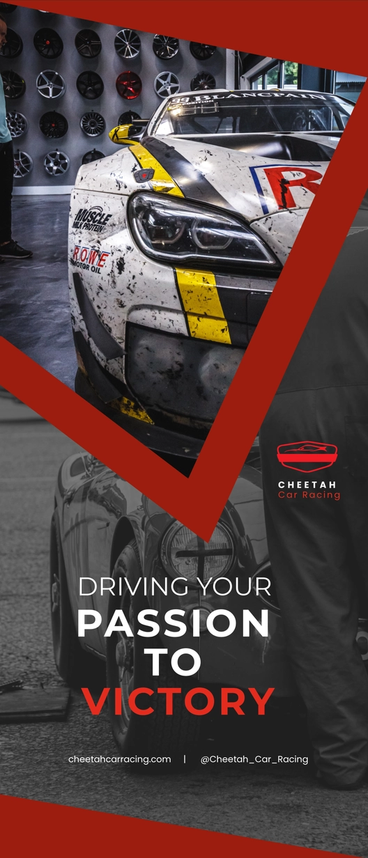 Racing School Roll-Up Banner Template