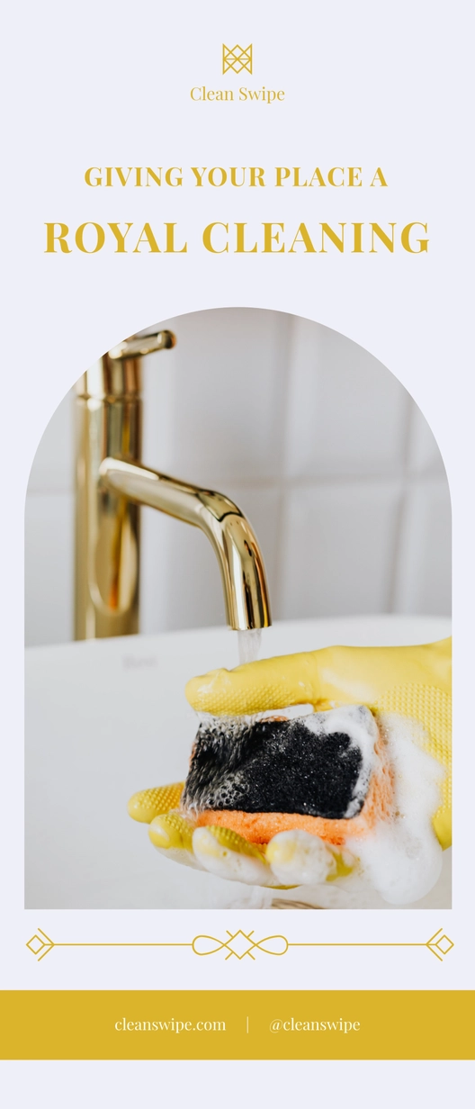 Clean Services Roll-Up Banner Template