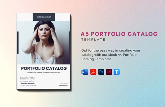A5 Portfolio Catalog Template