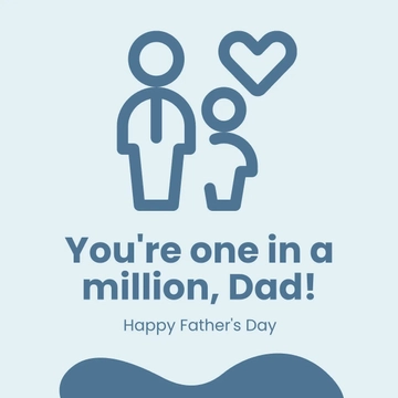 Free Dad Appreciation Instagram Post Template to Edit Online