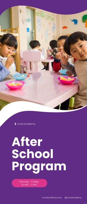 After School Program Roll-up Banner Template