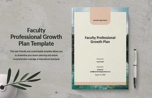 Faculty Professional Growth Plan Template
