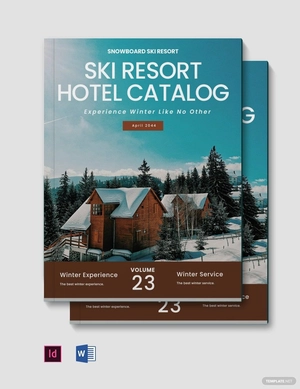 Ski Resort Hotel Catalog Template