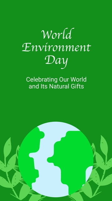 Free World Environment Day Whatsapp Post Template to Edit Online