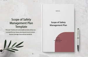 Scope of Safety Management Plan Template