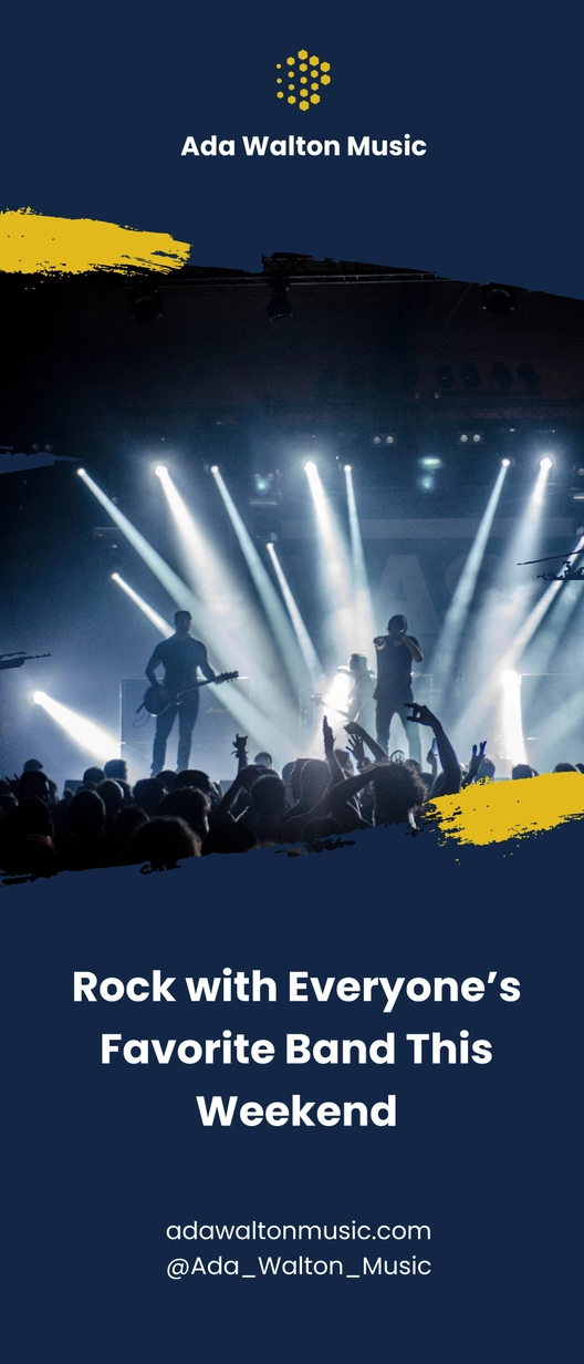 Music Concert Roll Up Banner Template