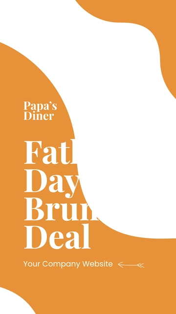Free Father's Day Brunch Deal Instagram Story Template to Edit Online