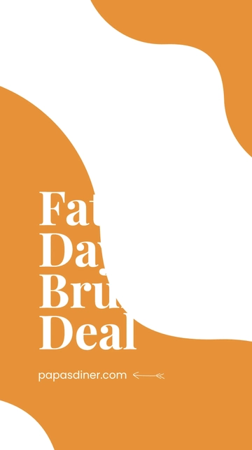 Free Father's Day Brunch Deal Whatsapp Post Template to Edit Online