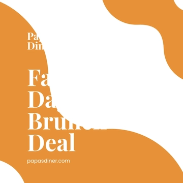Free Father's Day Brunch Deal Linkedin Post Template to Edit Online