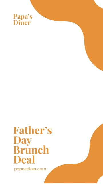 Free Father's Day Brunch Deal Snapchat Geofilter Template to Edit Online