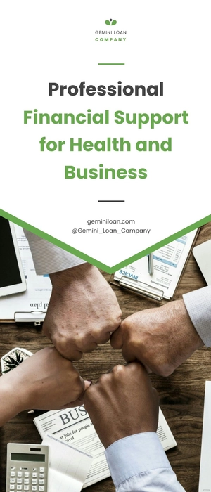 Financial Company Roll Up Banner Template