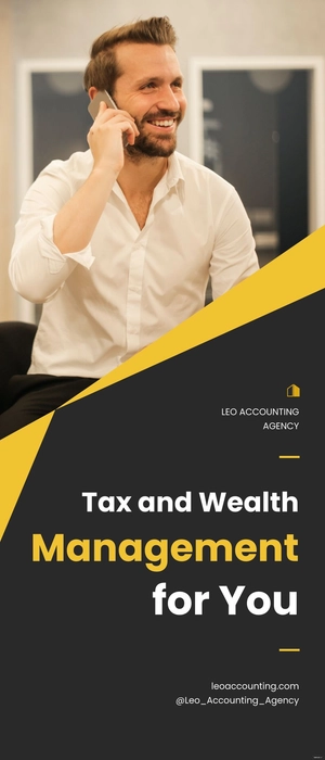Financial Agency Roll Up Banner Template
