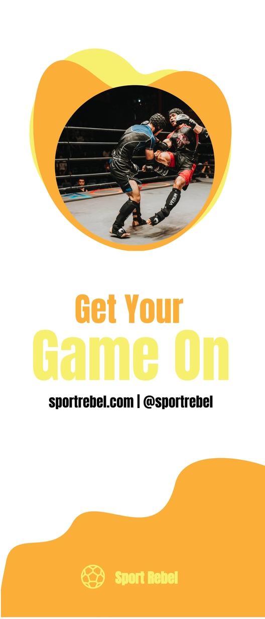 Sport Center Roll-Up Banner Template