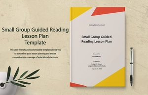 Small Group Guided Reading Lesson Plan Template