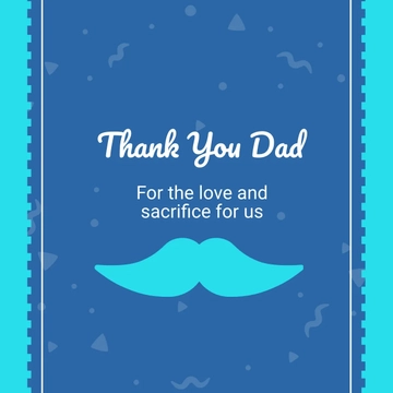 Free Thank You Dad Instagram Post Template to Edit Online