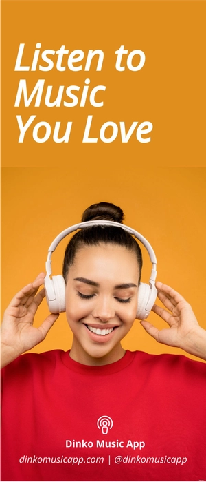 Simple Mobile App Roll-Up Banner Template Simple Mobile App Roll-Up Banner Template