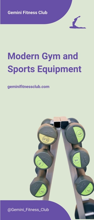 Modern Sports Roll Up Banner Template