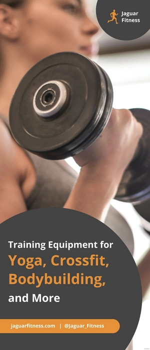 Fitness Store Roll-Up Banner Template