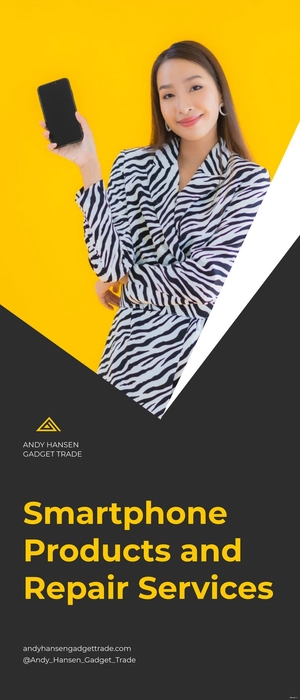 Mobile Store Roll Up Banner Template