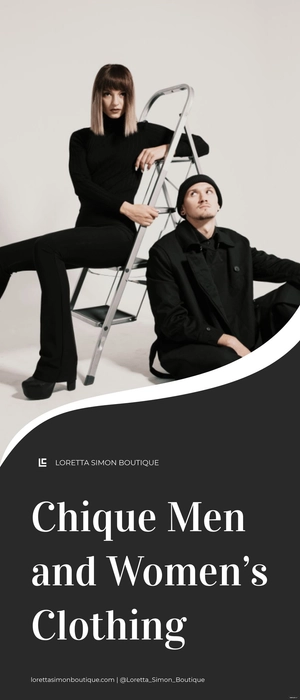 pClothes Store Roll Up Banner Template