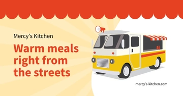Free Fundraiser Food Truck Facebook Post Template to Edit Online