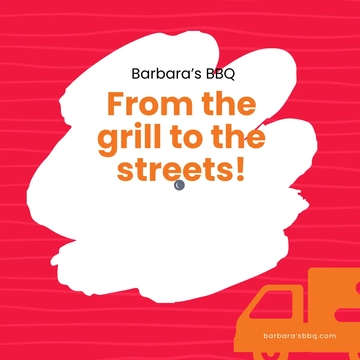 Free BBQ Food Truck Instagram Post Template to Edit Online