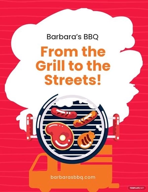 BBQ Food Truck Flyer Template