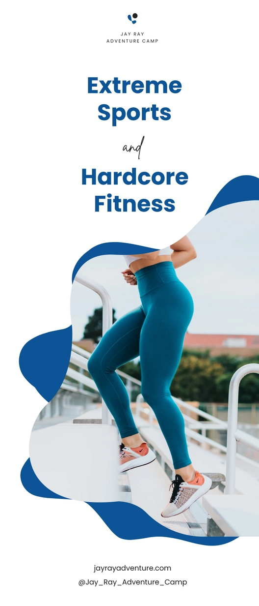 Sport or Adventure Camp Roll Up Banner Template