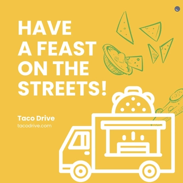Free Taco Truck Instagram Post Template to Edit Online