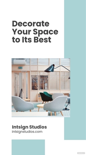 Free Interior Design Business Whatsapp Post Template to Edit Online