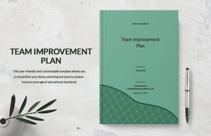 Team Improvement Plan Template