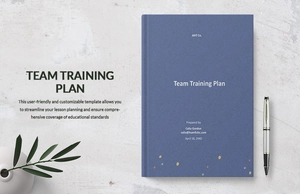 Team Training Plan Template