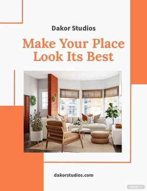 Interior Design Promotion Flyer Template