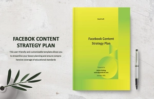 Facebook Content Strategy Plan Template
