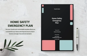 Home Safety Emergency Plan Template