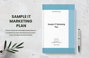 Sample I.T Marketing Plan Template