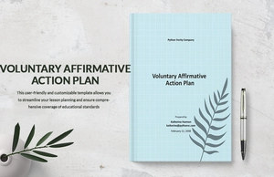 Voluntary Affirmative Action Plan Template