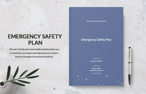 Simple Emergency Safety Plan Template