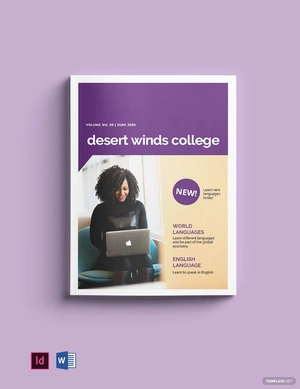 Language School Catalog Template