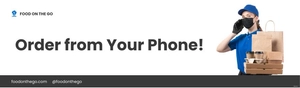 Food Mobile App Billboard Template
