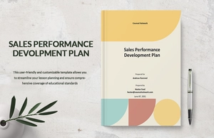 Sales Performance Development Plan Template
