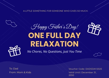 Free Father's Day Gift Card Template to Edit Online