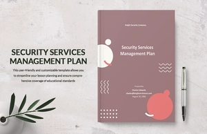 Security Services Management Plan Template