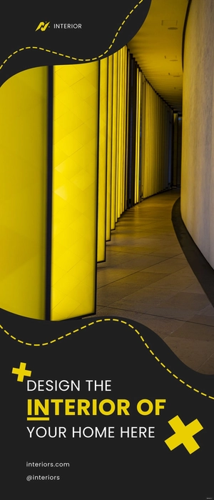 Interior Roll-Up Banner Template