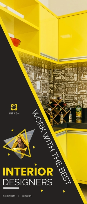 Interior Design Rollup Banner Template