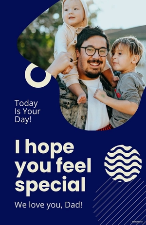 Happy Father's Day Poster Template