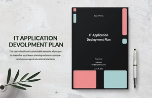 IT Application Deployment Plan Template IT Application Deployment Plan Template