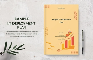 Sample IT Deployment Plan Template